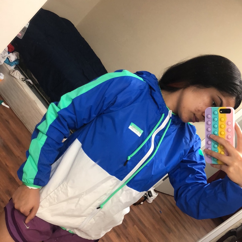 Pink windbreaker